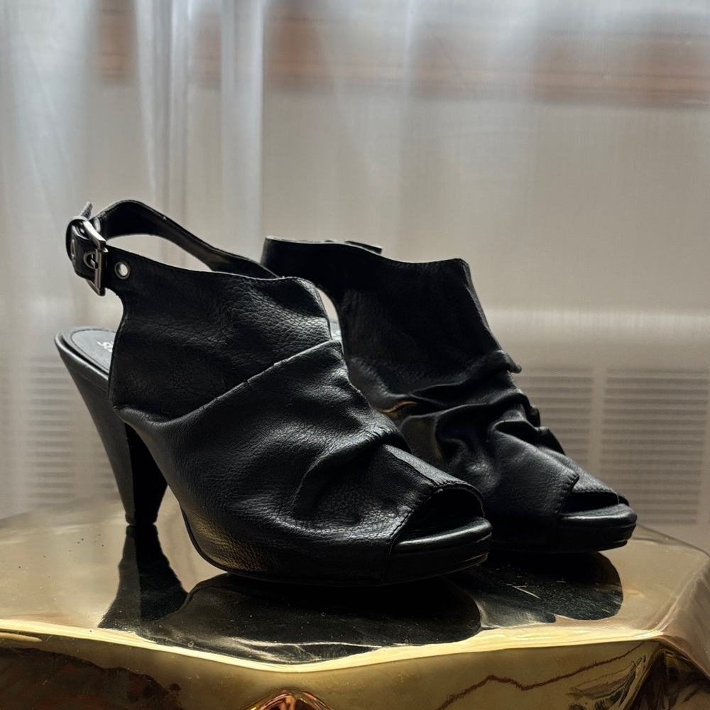 Mossimo Supply Co. Black Heeled Sandals